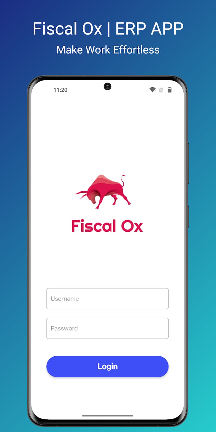 Fiscal Ox Laboratory ERP — Login